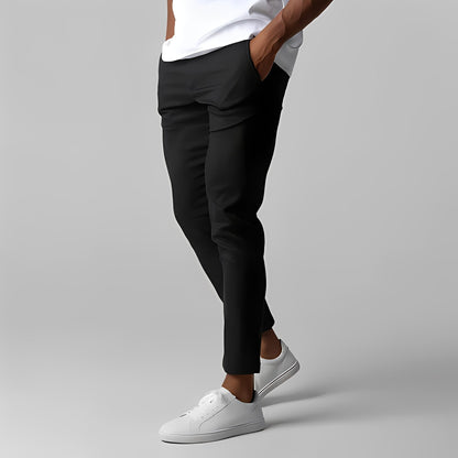 Gwenaël - Pantalón elástico básico para hombre