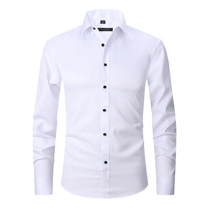 Jaren - Camisa formal elástica de manga larga para hombres
