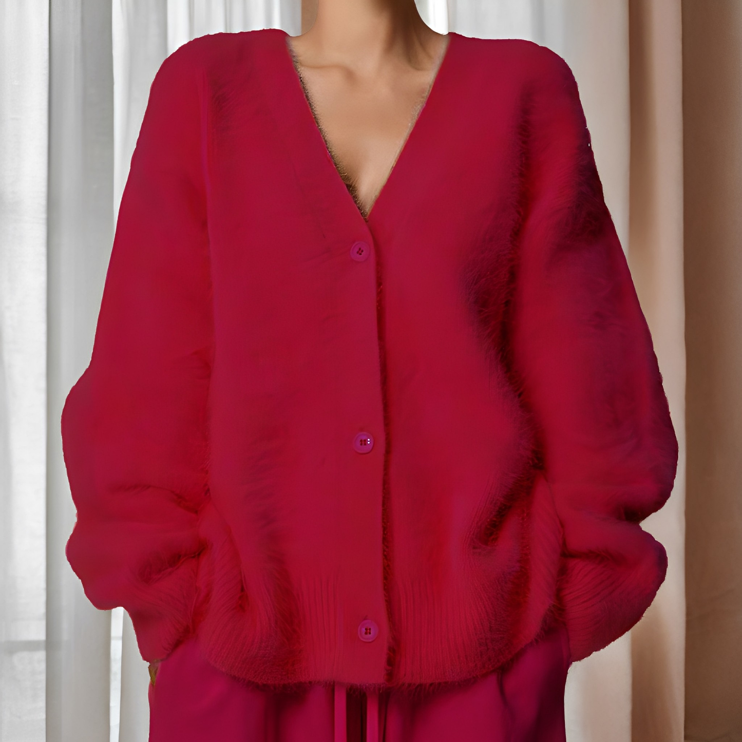 Emberly - Suéter de cachemira suelto y casual para mujeres