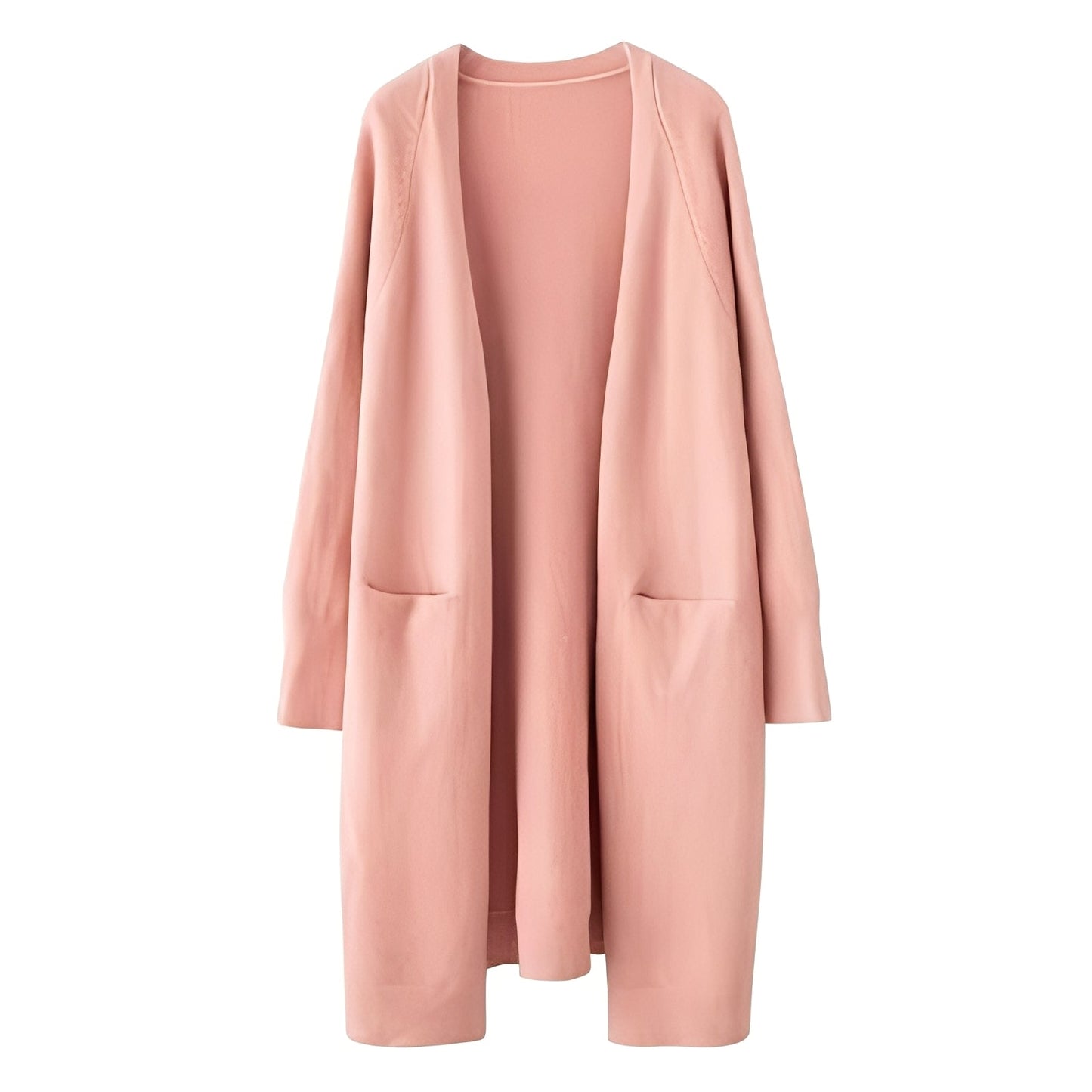 Claudie - Cardigan largo clásico para mujer