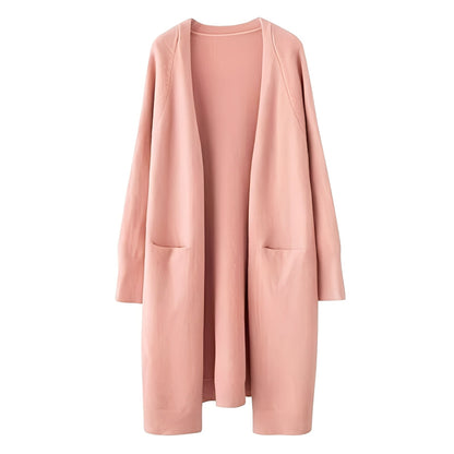 Claudie - Cardigan largo clásico para mujer