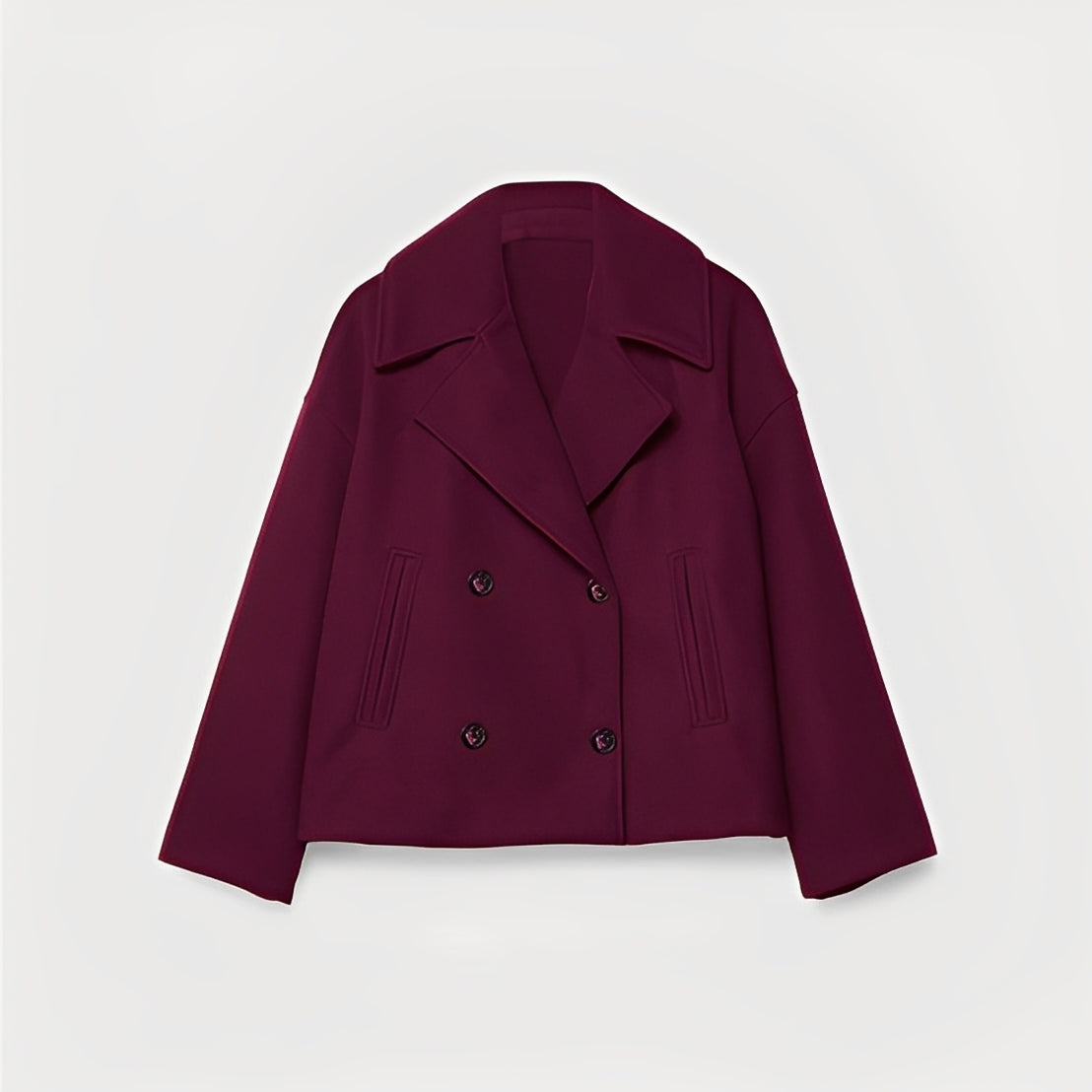 Abegail - Chaqueta corta, holgada y casual para mujeres
