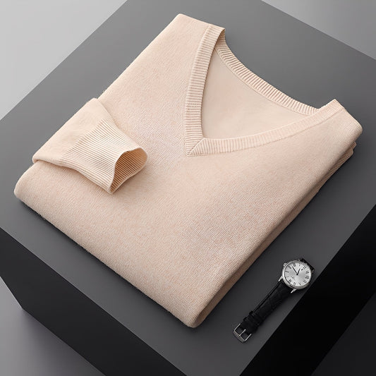 Myron - Suéter de cachemir sencillo para hombres