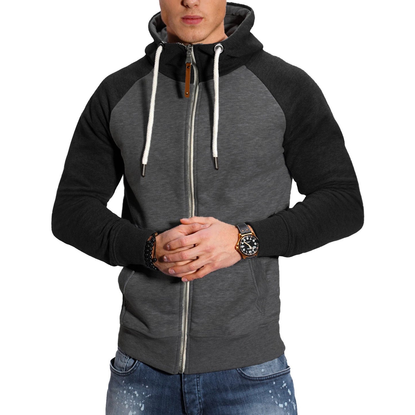 Marvin - Chaqueta deportiva actual con capucha para hombres