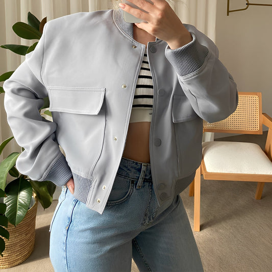 Marva - Chaqueta suelta y casual con grandes bolsillos para mujer