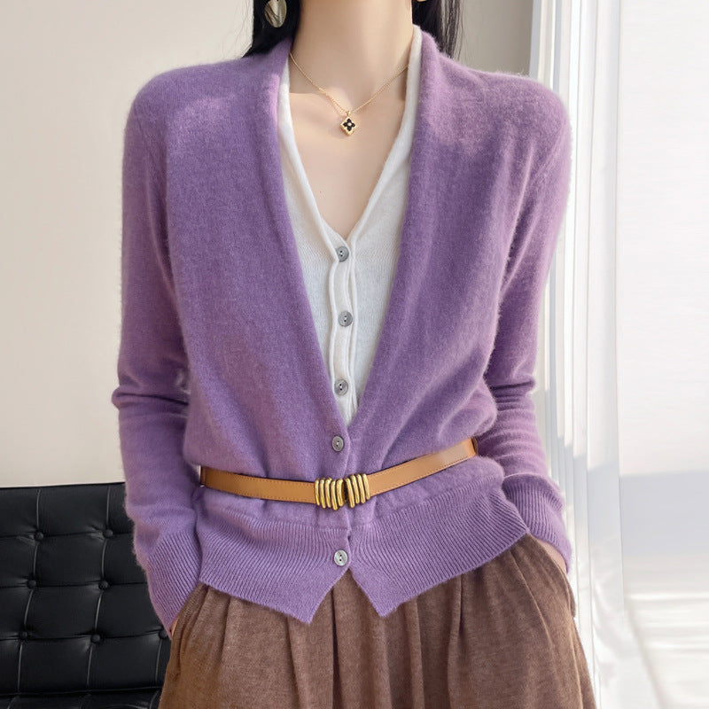 Jayleen - Blusa de Tela Casual con Botones para Mujer
