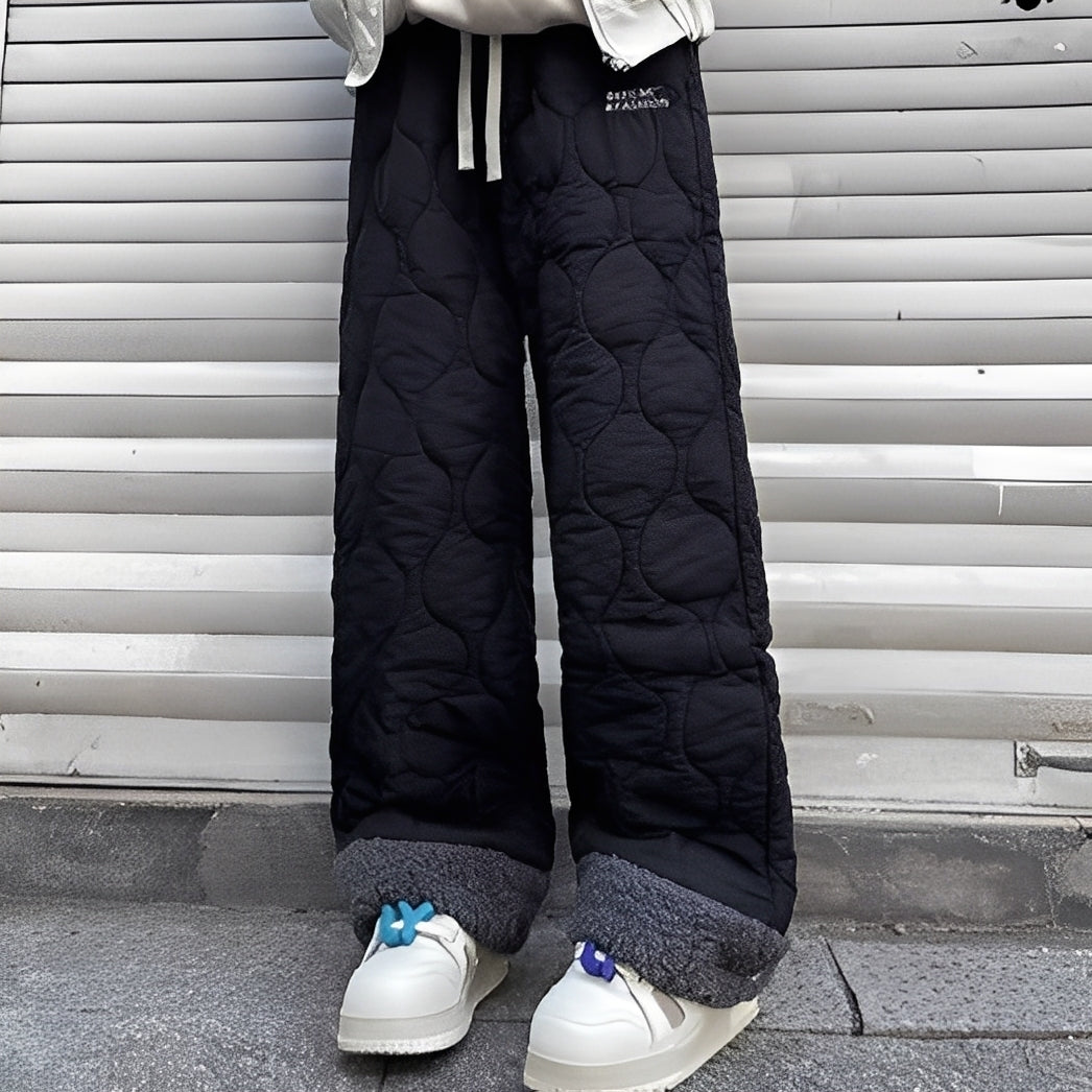 Charles - Pantalón acogedor y acolchado de forro polar para hombres