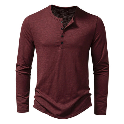 Randall - Camisa masculina de manga larga con botones para uso diario