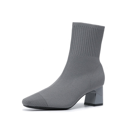 Elisha - Botines cálidos y cómodos con tacón para mujer