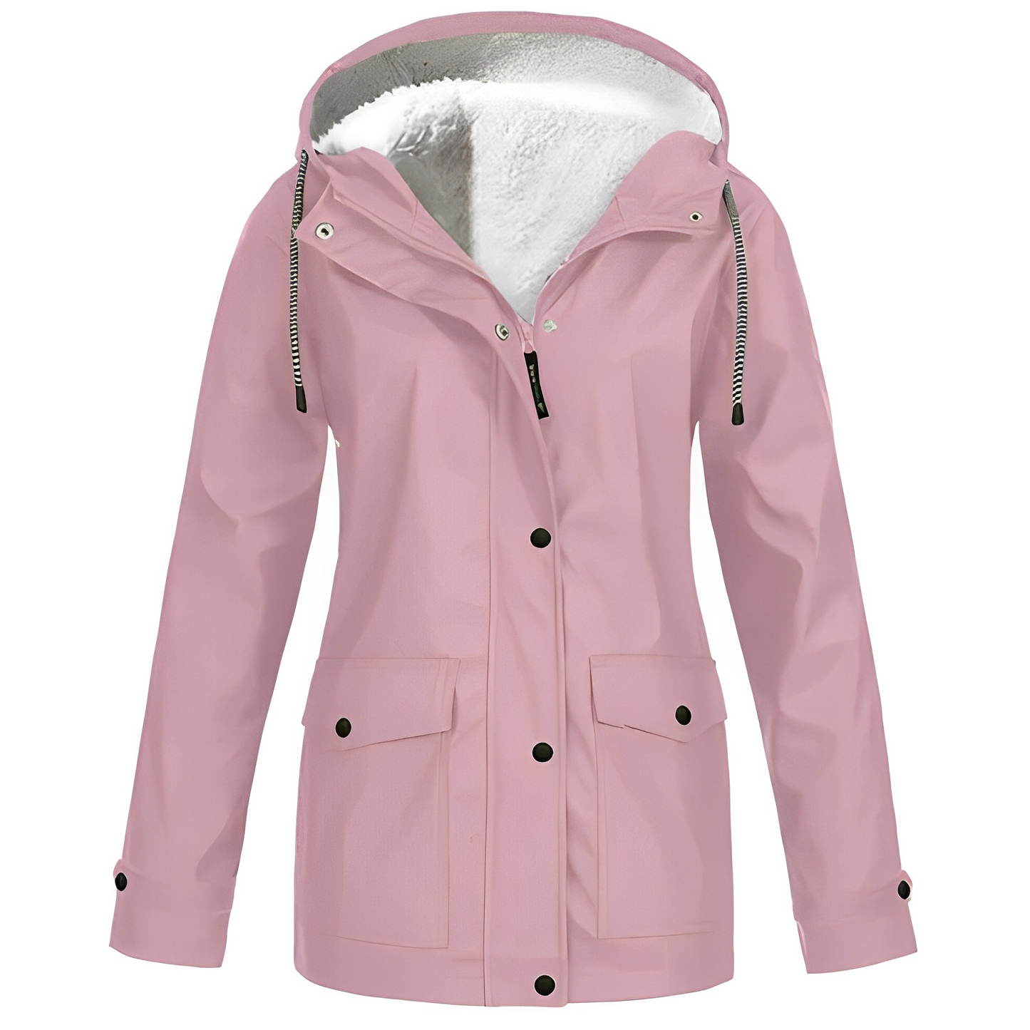 Sherlyn - Chaqueta con capucha y forro polar para exteriores para mujeres