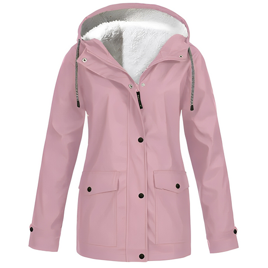 Sherlyn - Chaqueta con capucha y forro polar para exteriores para mujeres
