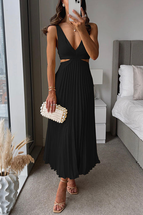 Noemi – Elegante Vestido de Noche Plisado para Mujeres