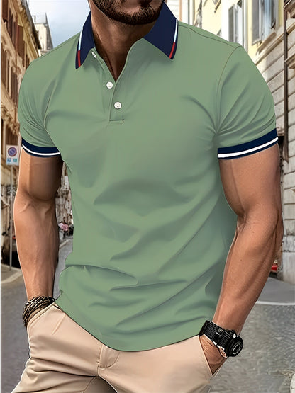 Matthew - Polo sencillo con botones para hombres