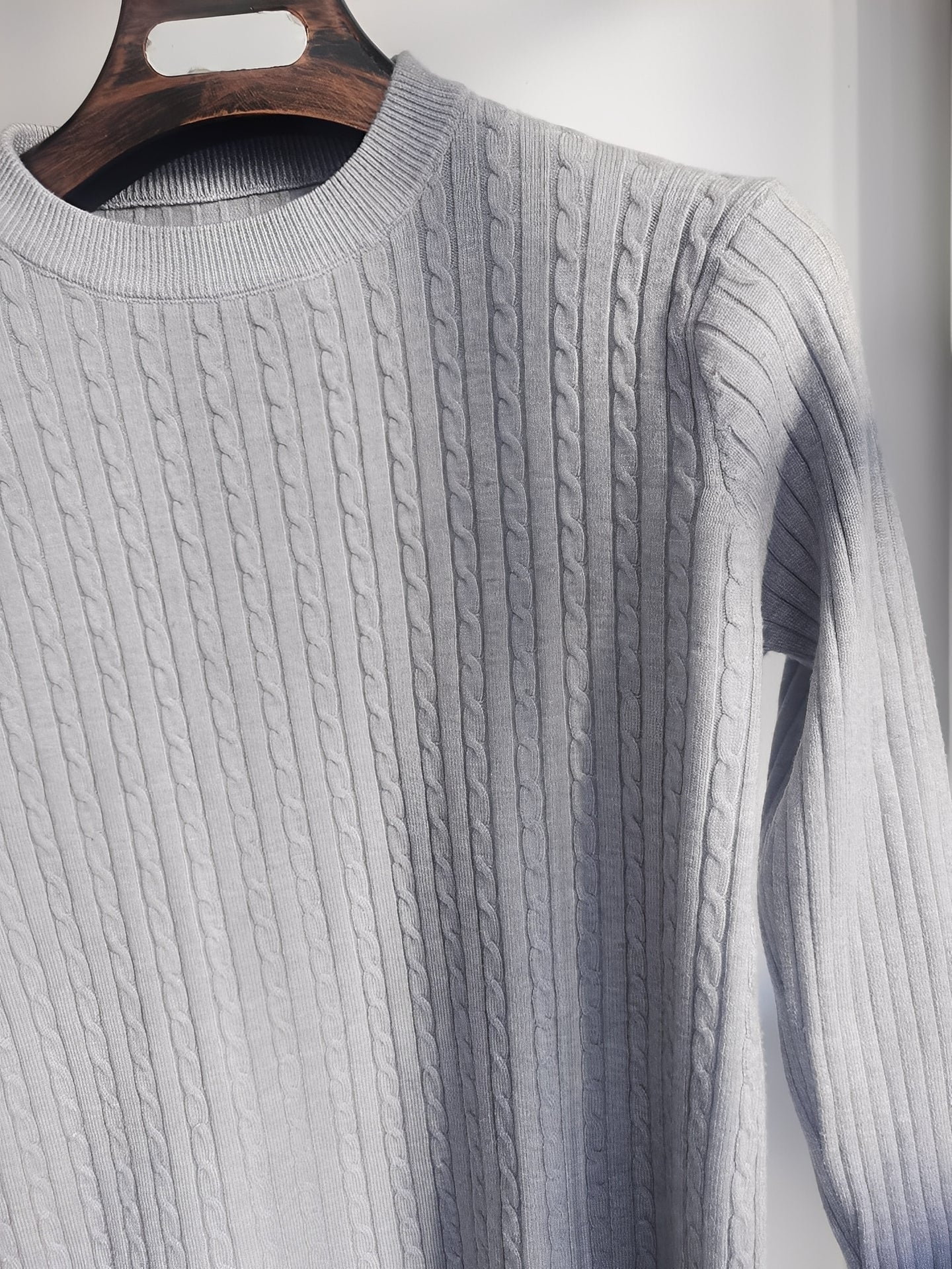 Romilly - Suéter casual, ajustado de punto para hombres