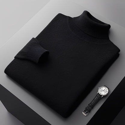 Osborn - Suéter contemporáneo de cachemir para hombres con cuello alto