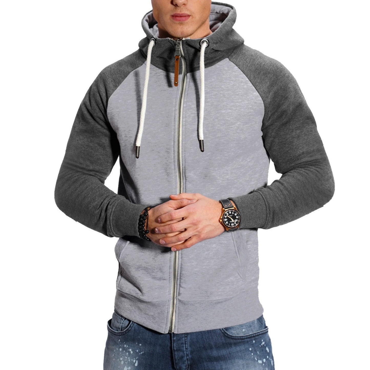 Marvin - Chaqueta deportiva actual con capucha para hombres
