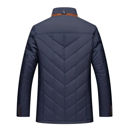 Rodney – Chaqueta con estilo y acolchada con botones para hombres