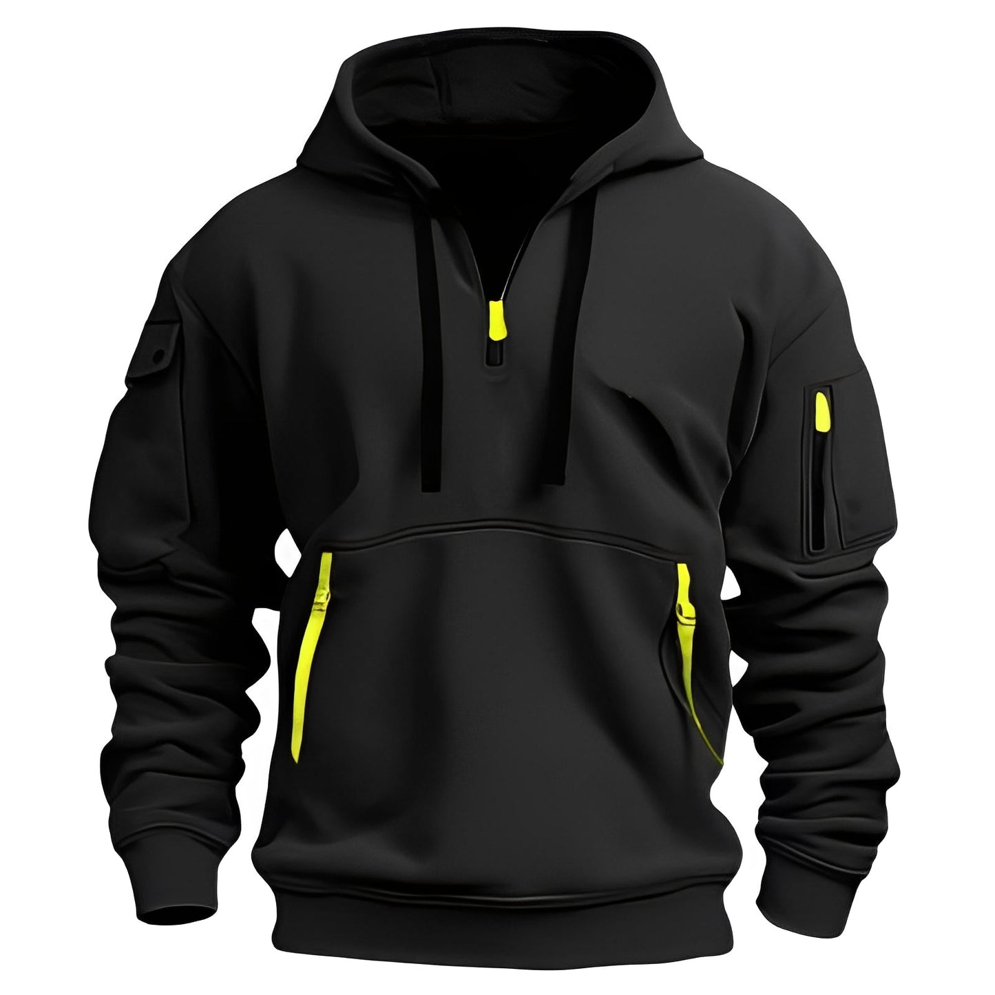 Burton - Sudadera holgada con media cremallera para hombres