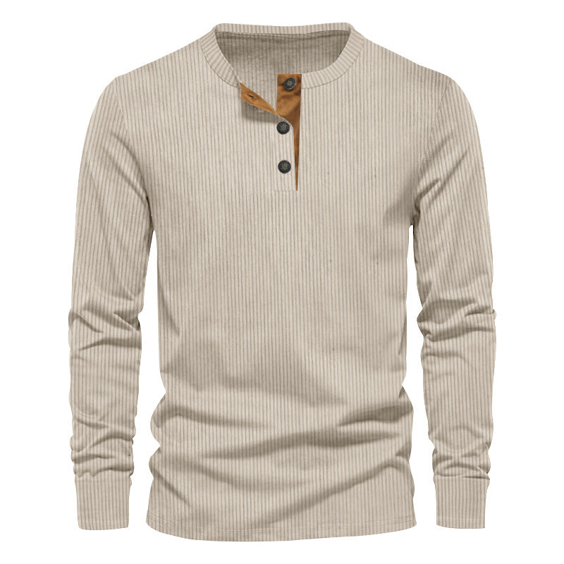 Dwaine - Camisa de Pana de Manga Larga para Hombres