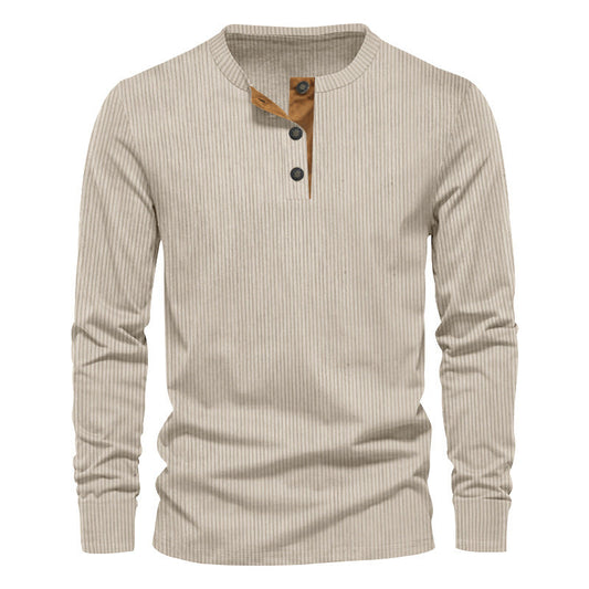 Dwaine - Camisa de Pana de Manga Larga para Hombres