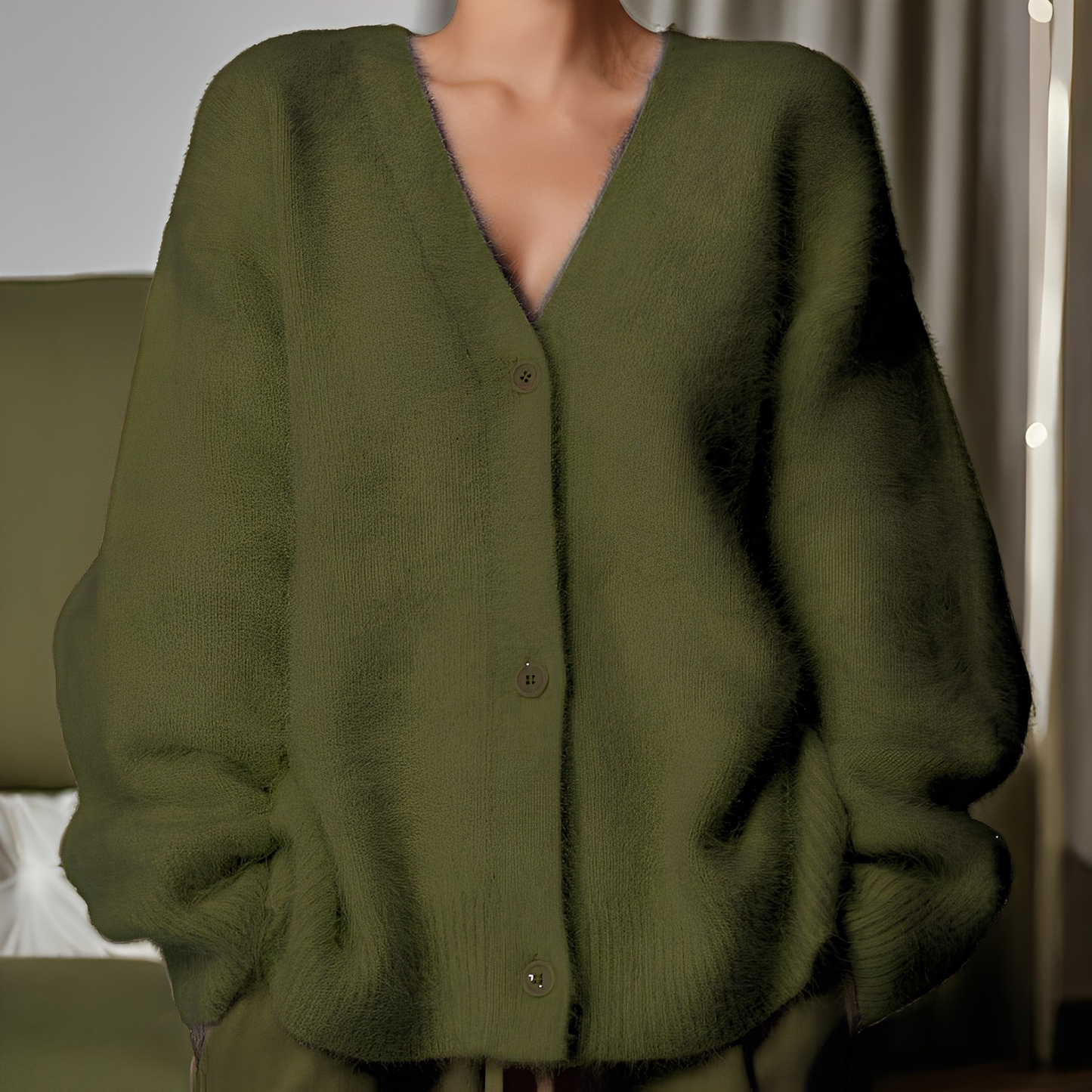 Emberly - Suéter de cachemira suelto y casual para mujeres
