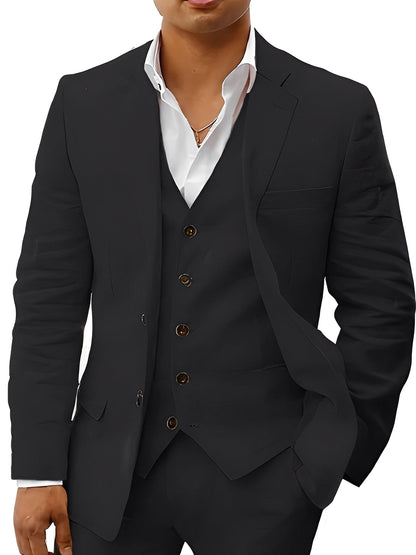 Thorley - Conjunto formal de tres piezas para hombres