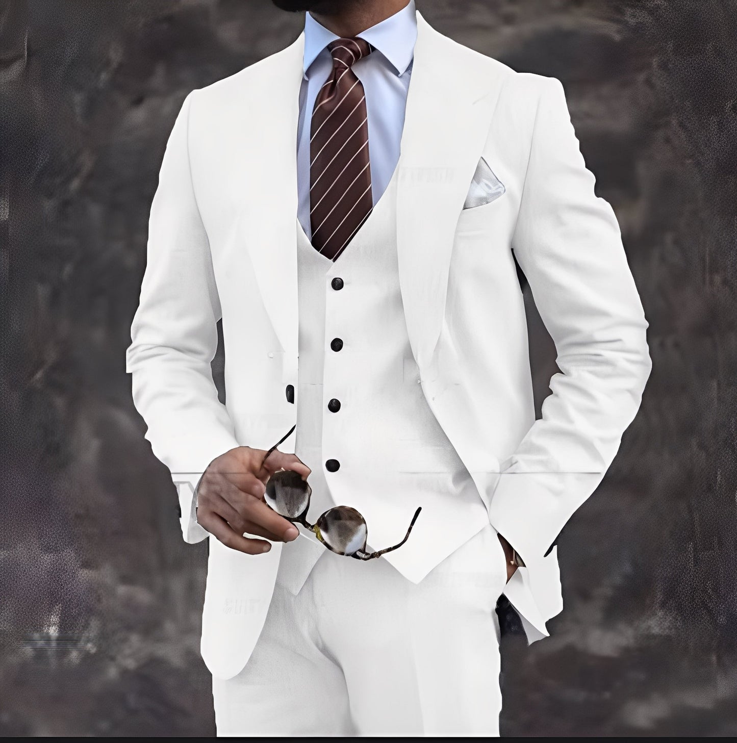 Elwyn - Traje para hombres de tres piezas, casual y formal