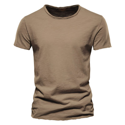 Roderick - Camiseta de Hombre de Algodón con Manga Corta