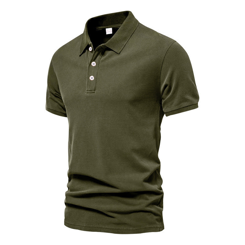 Evans - Polo de Manga Corta para Hombres, de Estilo Casual