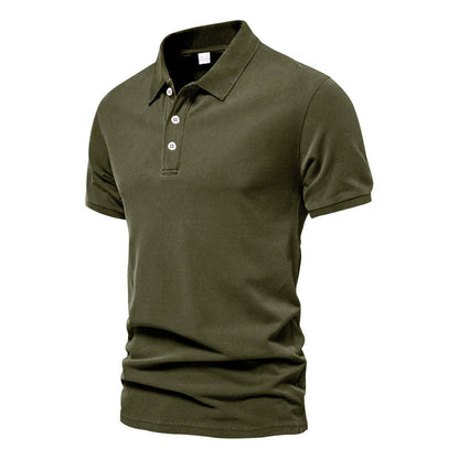 Evans - Polo de Manga Corta para Hombres, de Estilo Casual