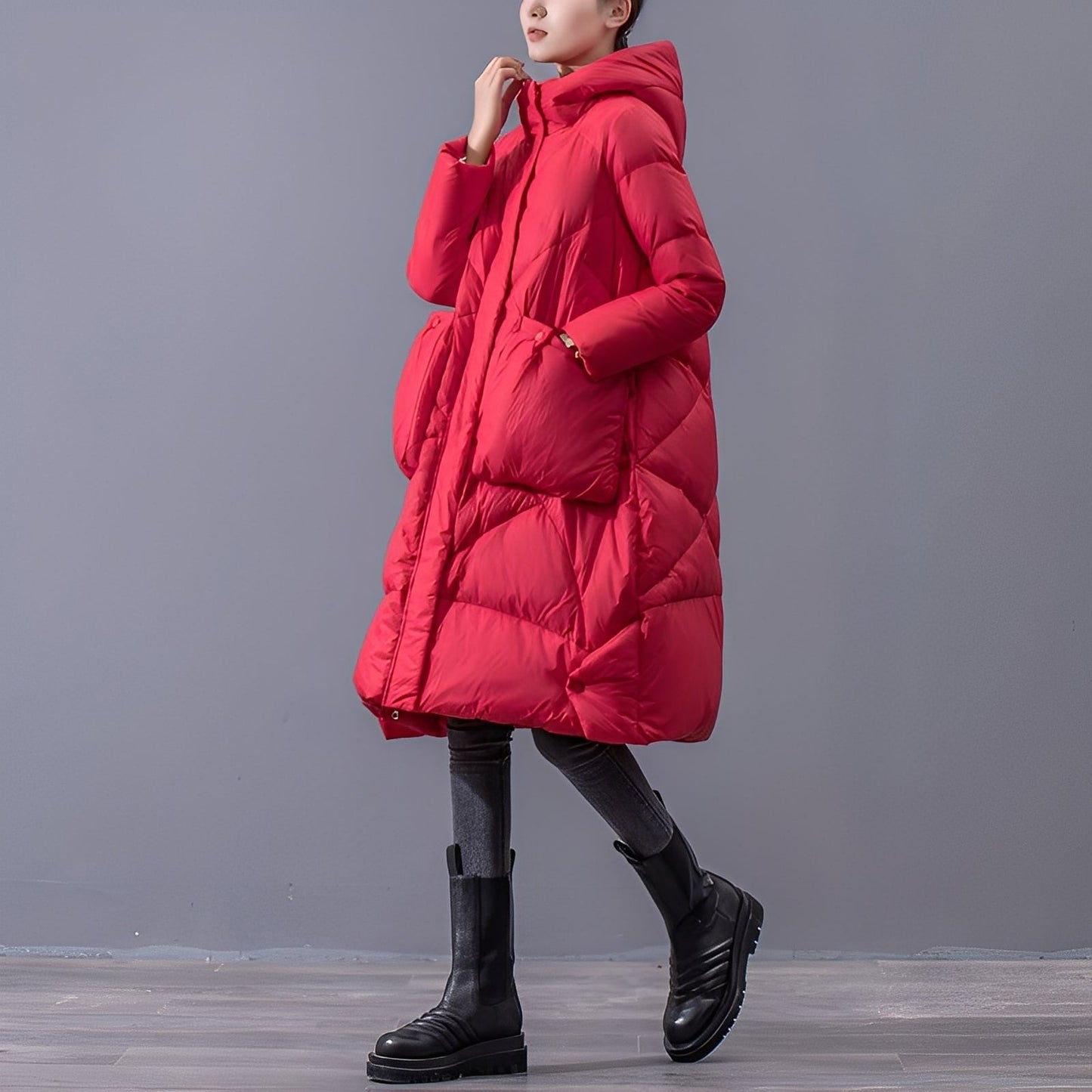 Ronnette - Chaqueta casual con capucha y bolsillos grandes para mujeres