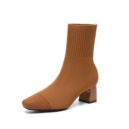 Elisha - Botines cálidos y cómodos con tacón para mujer