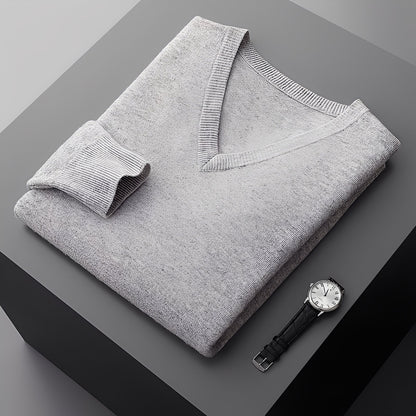 Myron - Suéter de cachemir sencillo para hombres