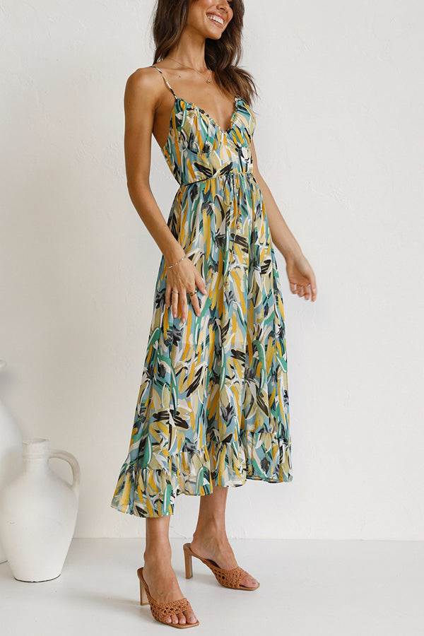 Caridad – Vestido Midi de Colores