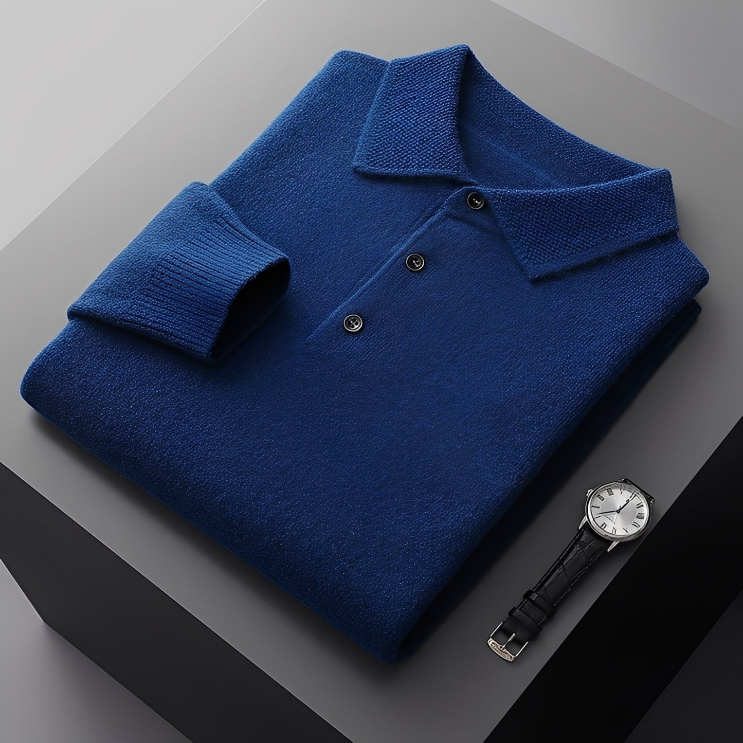 Romilly - Polo Elegante de Cachemira para Hombres