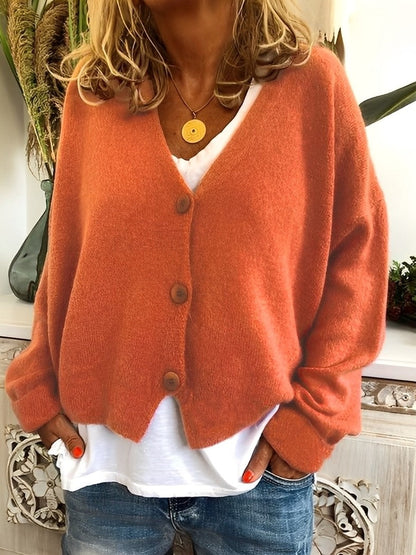 Evette - Suéter con botones casual para mujeres