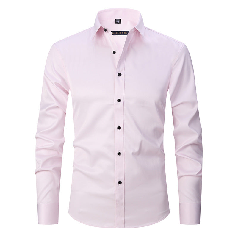 Jaren - Camisa formal elástica de manga larga para hombres