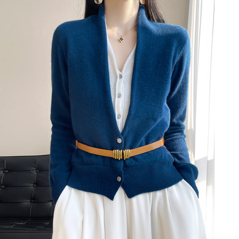 Jayleen - Blusa de Tela Casual con Botones para Mujer