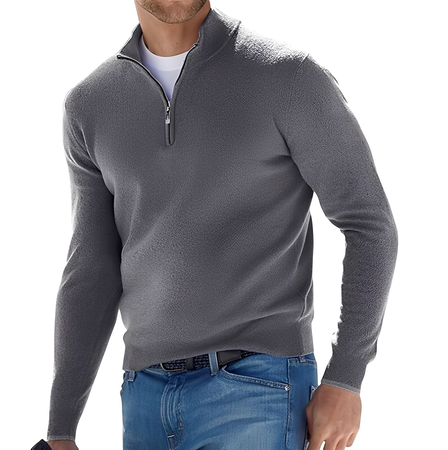 Kennith - Chaqueta informal con cremallera para hombres