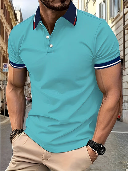 Matthew - Polo sencillo con botones para hombres