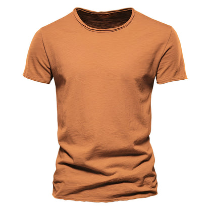 Roderick - Camiseta de Hombre de Algodón con Manga Corta