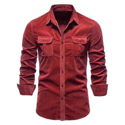 Rowen - Camisa sencilla con bolsillos para hombres