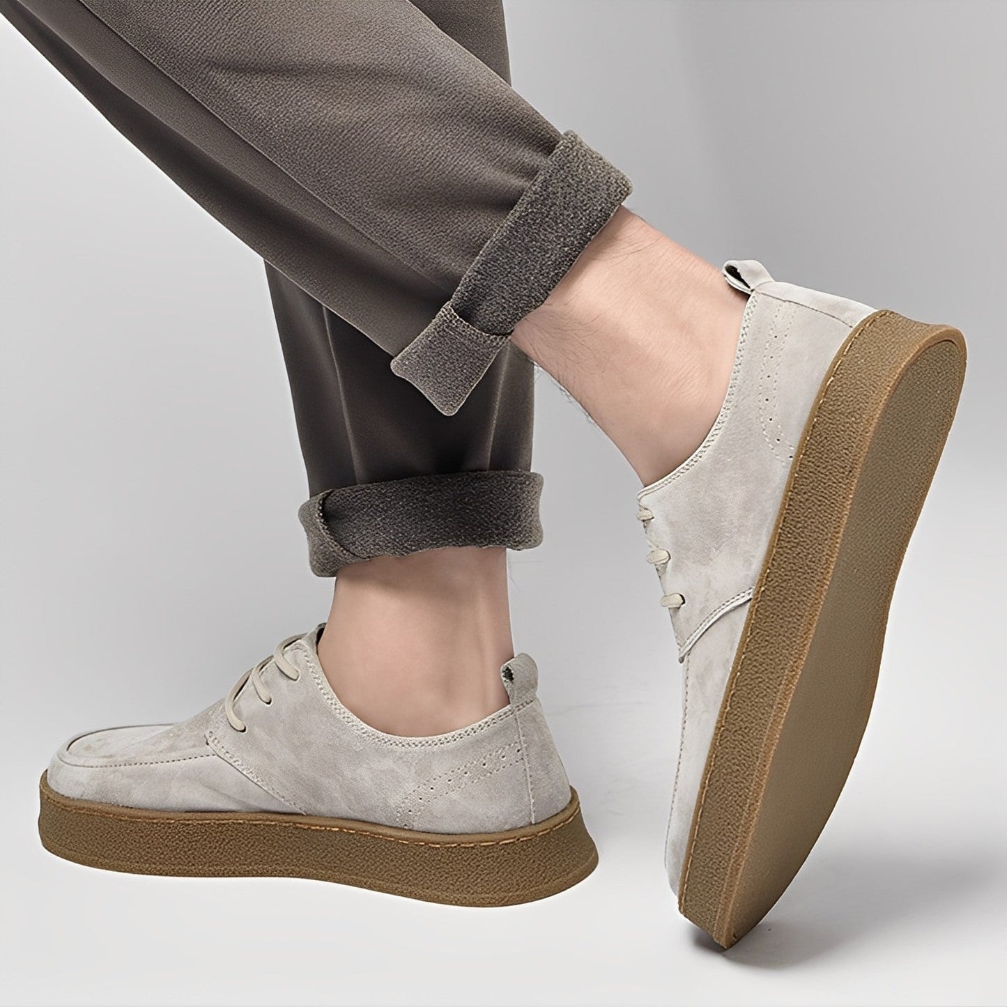 Riordan - Zapatos formales de gamuza para hombres