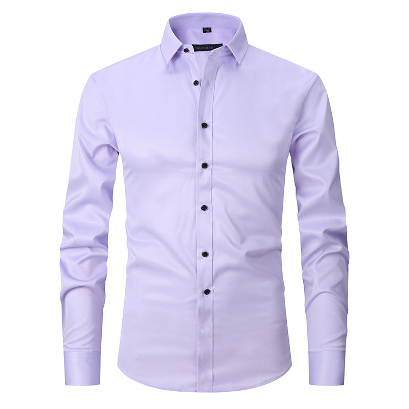 Jaren - Camisa formal elástica de manga larga para hombres