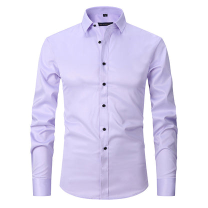 Jaren - Camisa formal elástica de manga larga para hombres