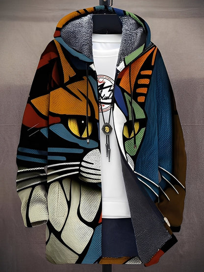 Trenton - Chaqueta moderna con capucha y diseño estampado para hombres