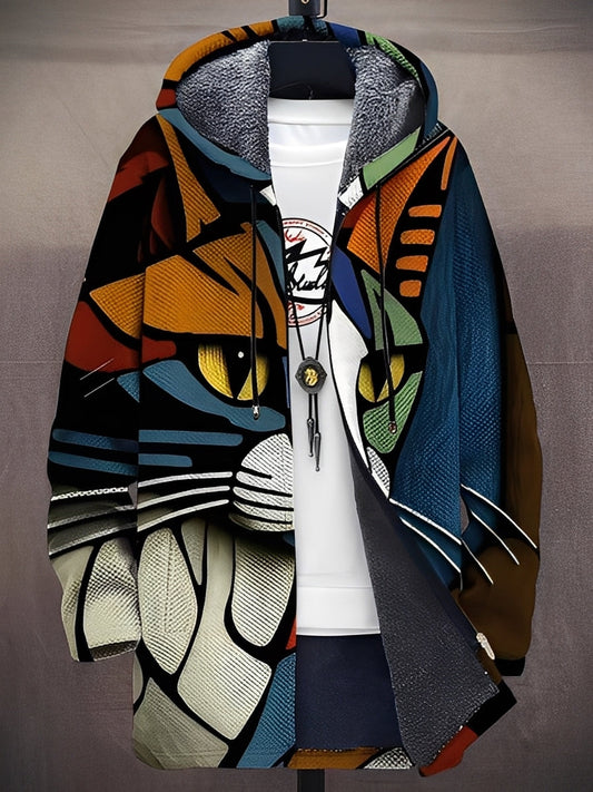 Trenton - Chaqueta moderna con capucha y diseño estampado para hombres