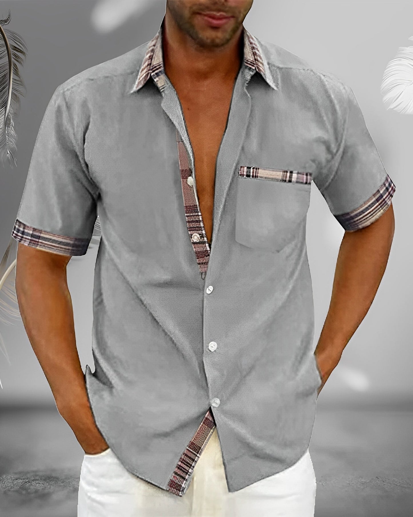 Theo – Camisa de Manga Corta para Hombre