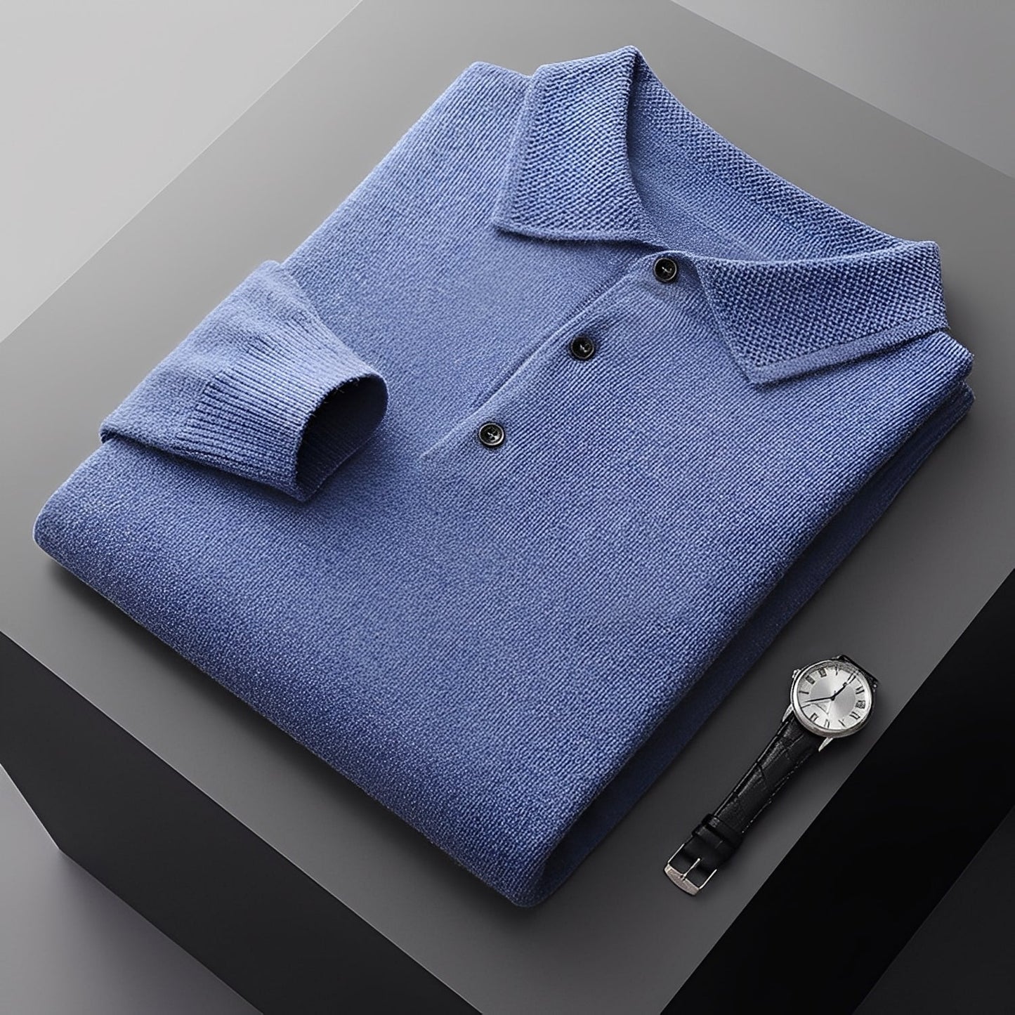 Romilly - Polo Elegante de Cachemira para Hombres