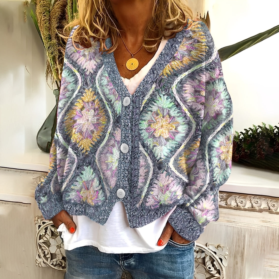 Nydia - Suéter suave y cómodo con diseño femenino